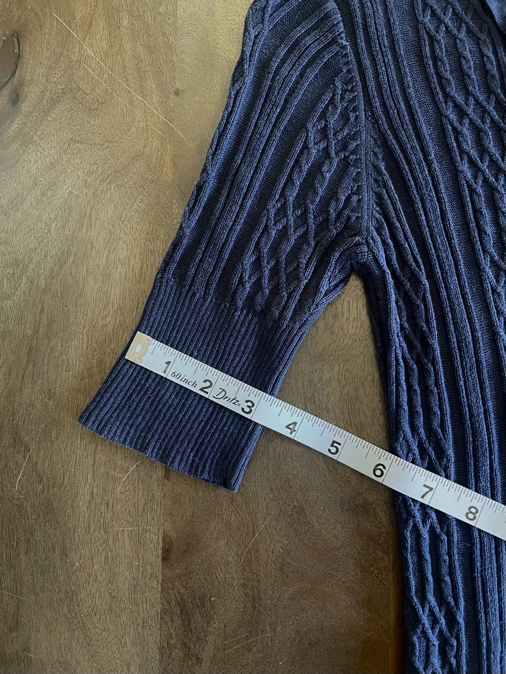 Brooks Brothers Navy Ruffle V‑Neck Knit Top - Picture 8 of 10
